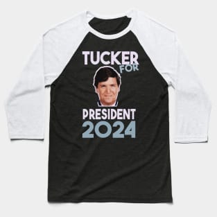 Tucker Carlson For President meme Baseball T-Shirt